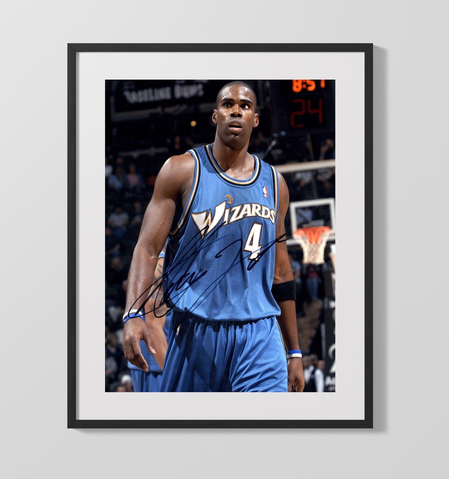 Antawn Jamison Wizards Prime Years Basketball Wall Art 16x20 Gallery Frame basketball wall art print
