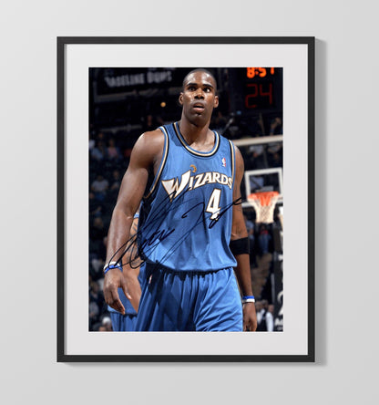 Antawn Jamison Wizards Prime Years Basketball Wall Art 16x20 Gallery Frame basketball wall art print