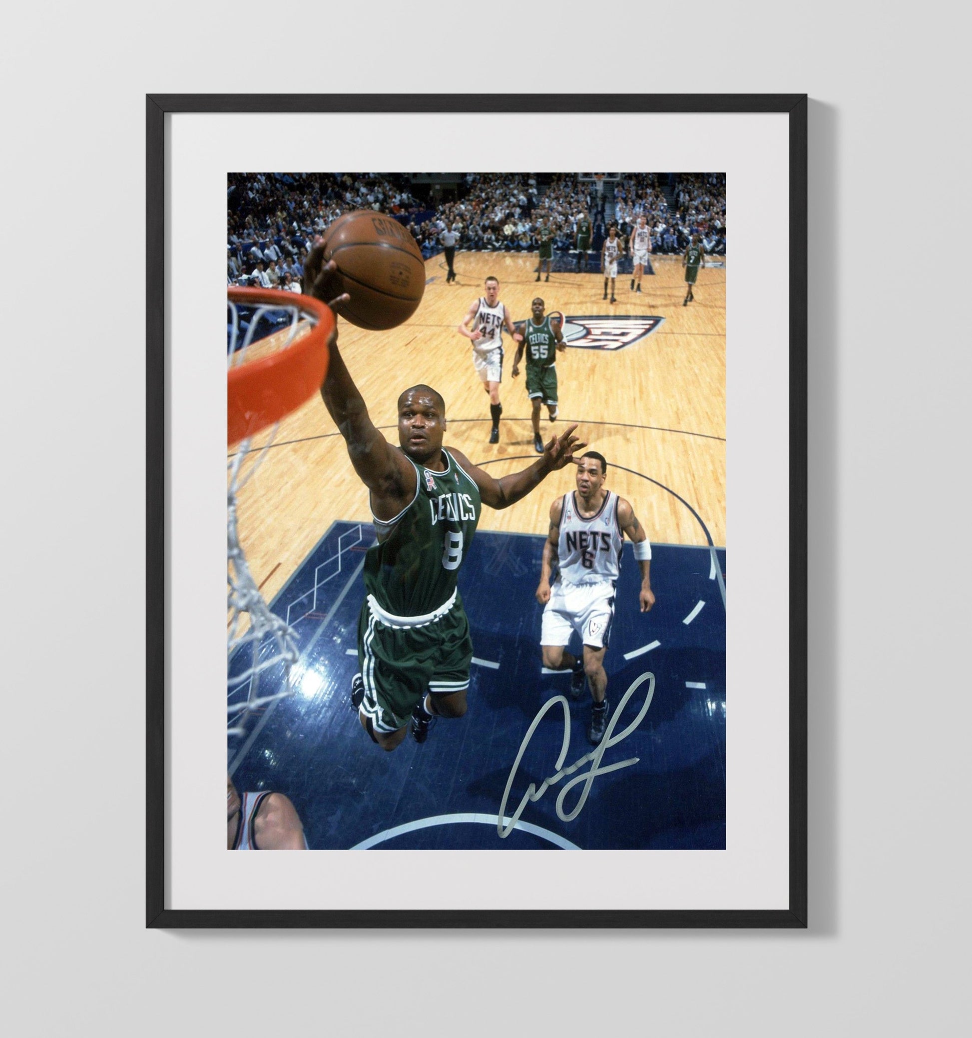 Antoine Walker Celtics Prime Years Basketball Wall Art 16x20 Gallery Frame basketball wall art print