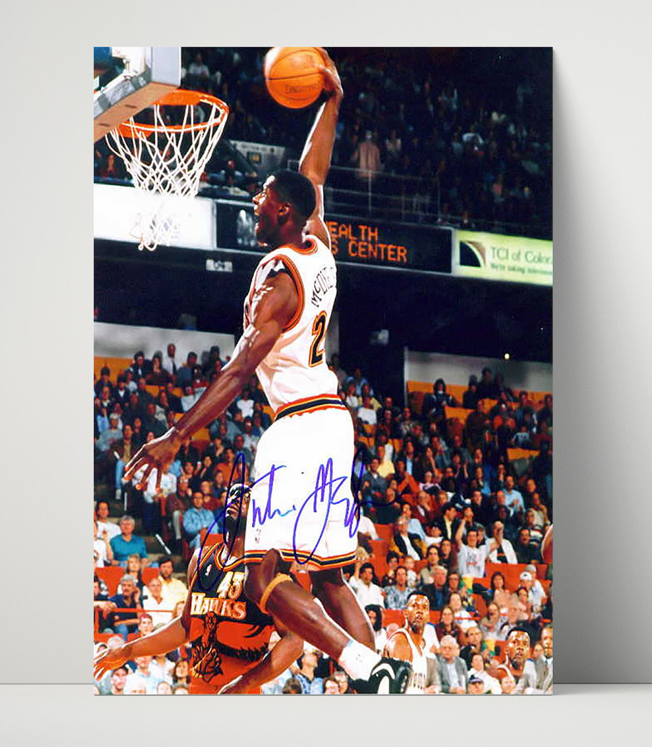 Antonio McDyess Elevated Midrange Release basketball print - 16x20 Unframed Print wall art