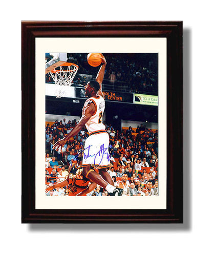 Antonio McDyess Elevated Midrange Release Basketball Wall Art 8x10 Beveled Frame basketball wall art print