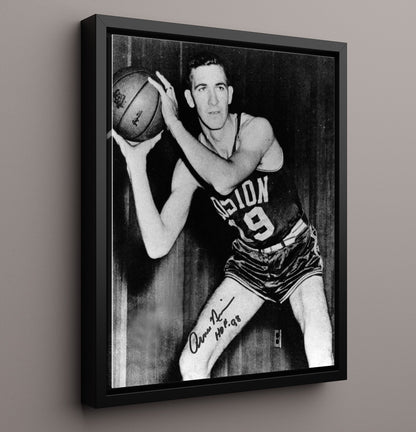 Arnie Risen Rochester Royals Classic Studio Shot Basketball Wall Art 16x20 Framed Canvas basketball wall art print