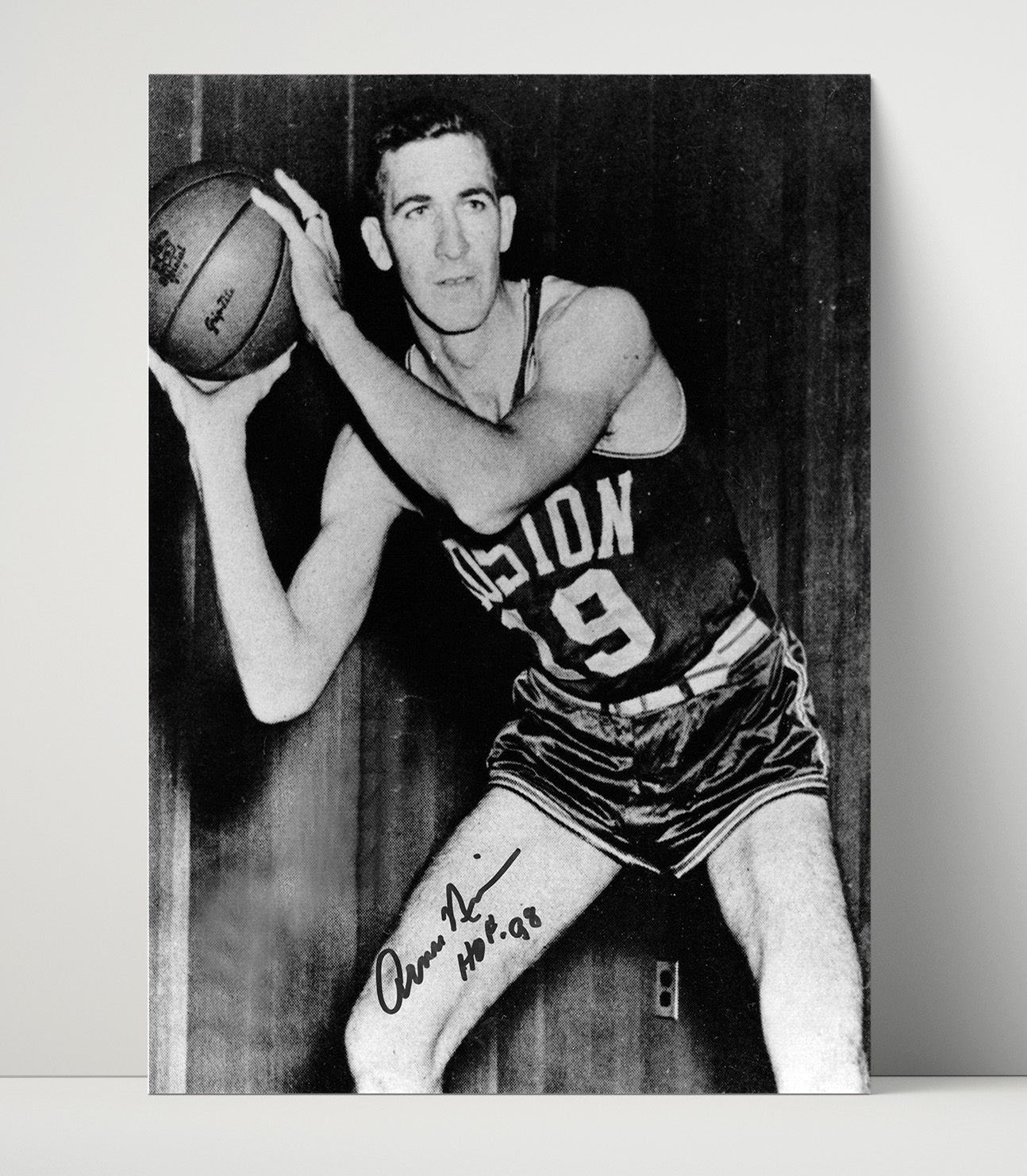Arnie Risen Rochester Royals Classic Studio Shot basketball print - 16x20 Unframed Print wall art