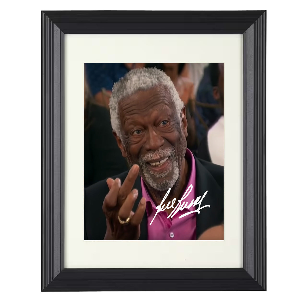 Bill Russell - Dynasty Anchor Close-Up 8x10 framed basketball wall art