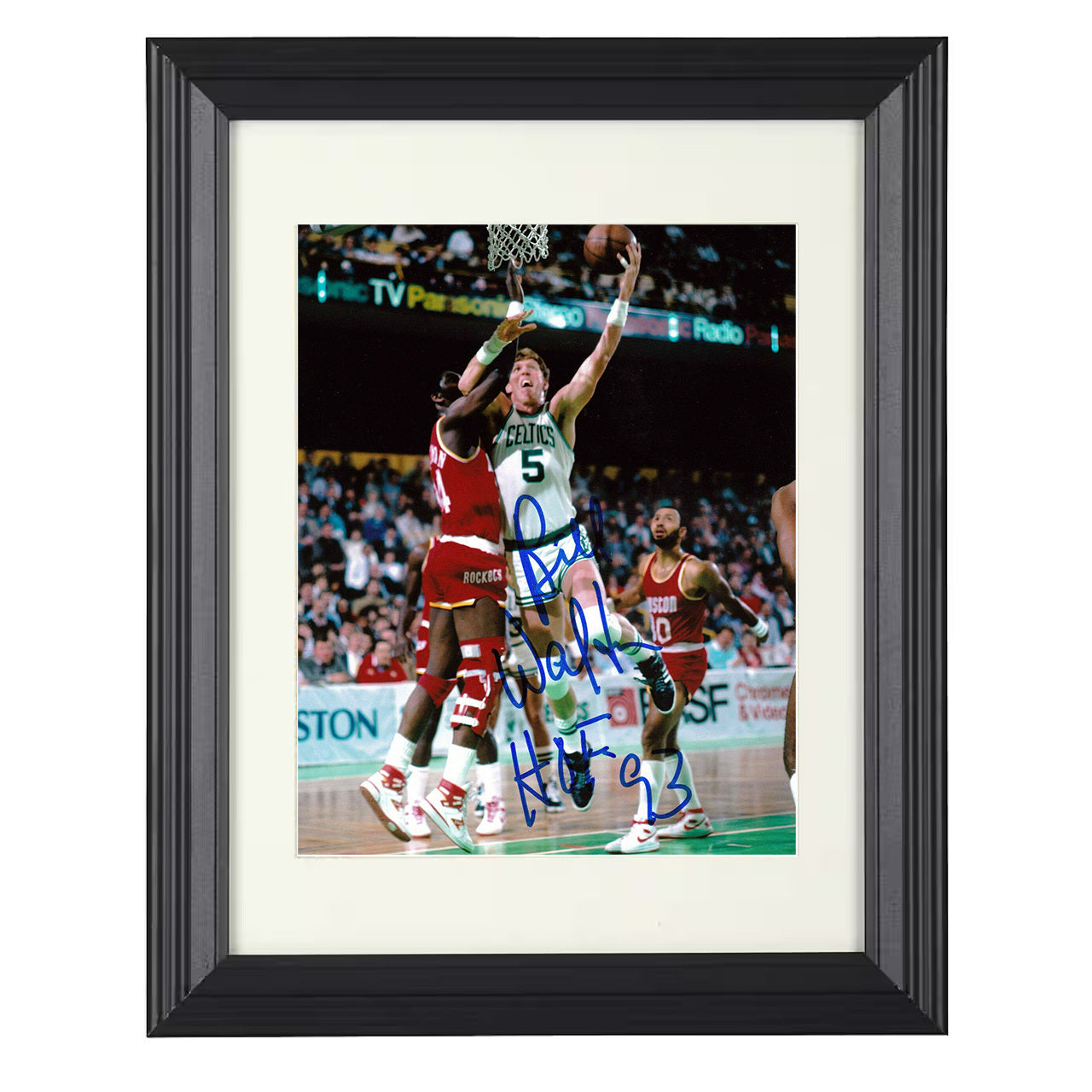 Bill Walton - Rim Attack Over Houston Defender 8x10 framed basketball wall art