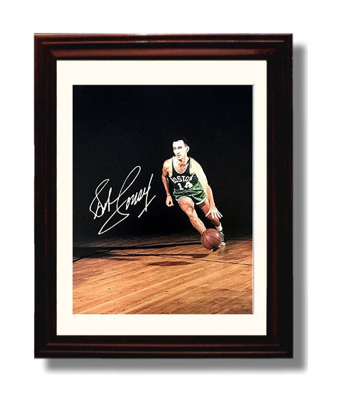 Bob Cousy Hardwood Maestro Studio Classic Basketball Wall Art 8x10 Beveled Frame basketball wall art print