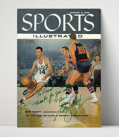 Bob Cousy – Celtics Action 01/09/1956 SI - Basketball Wall Art