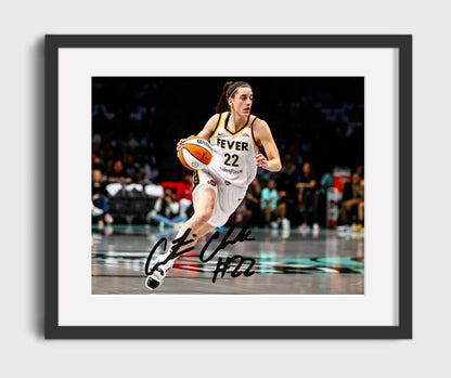 Caitlin Clark Indiana Fever Drive Action Basketball Wall Art 16x20 Gallery Frame basketball wall art print