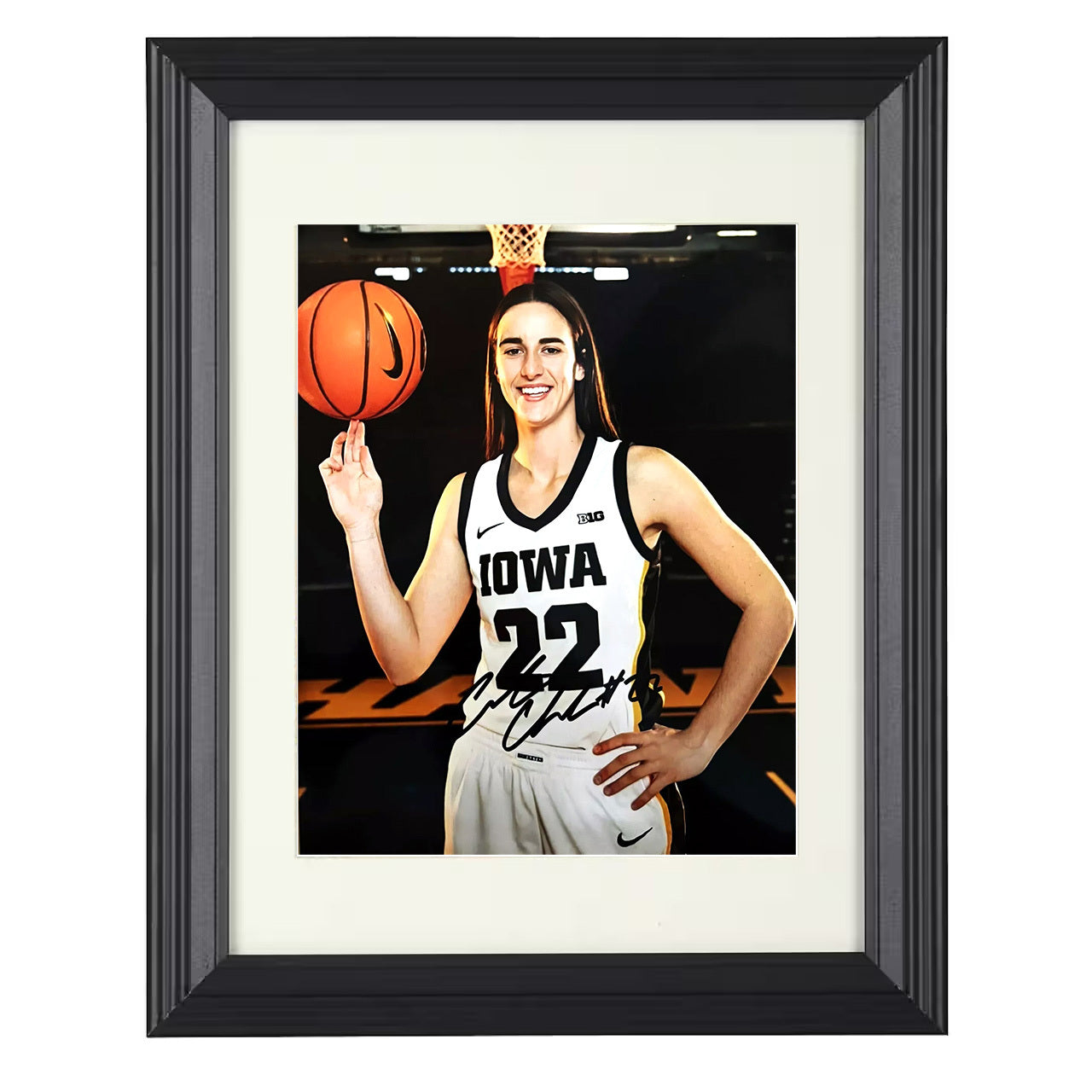 Caitlin Clark - Iowa Phenom 8x10 framed basketball wall art