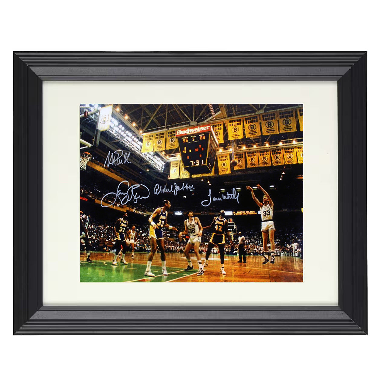 Celtics vs Lakers - Finals Banner Rivalry 8x10 framed basketball wall art