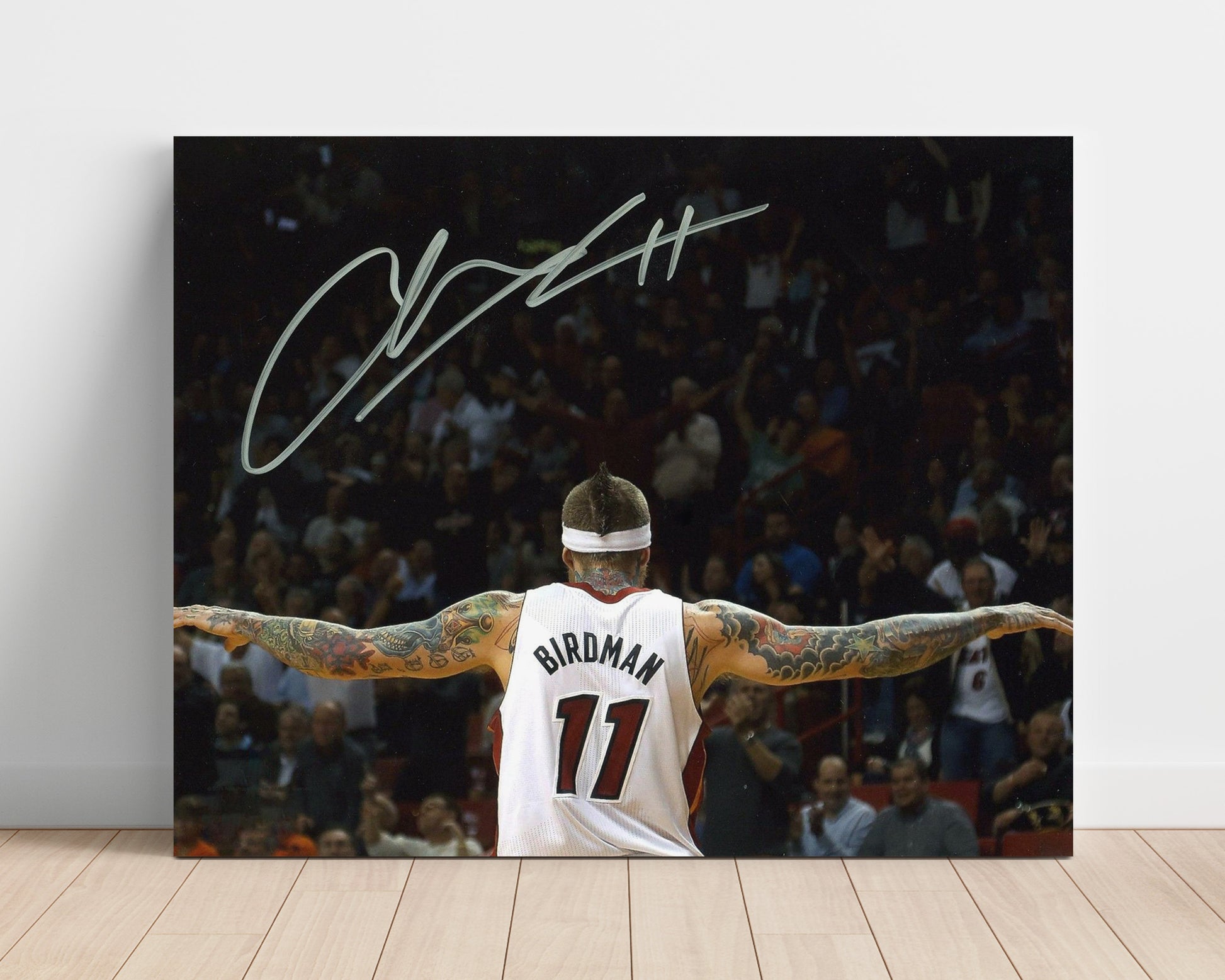 Chris Andersen Birdman Celebration basketball print - 16x20 Unframed Print wall art