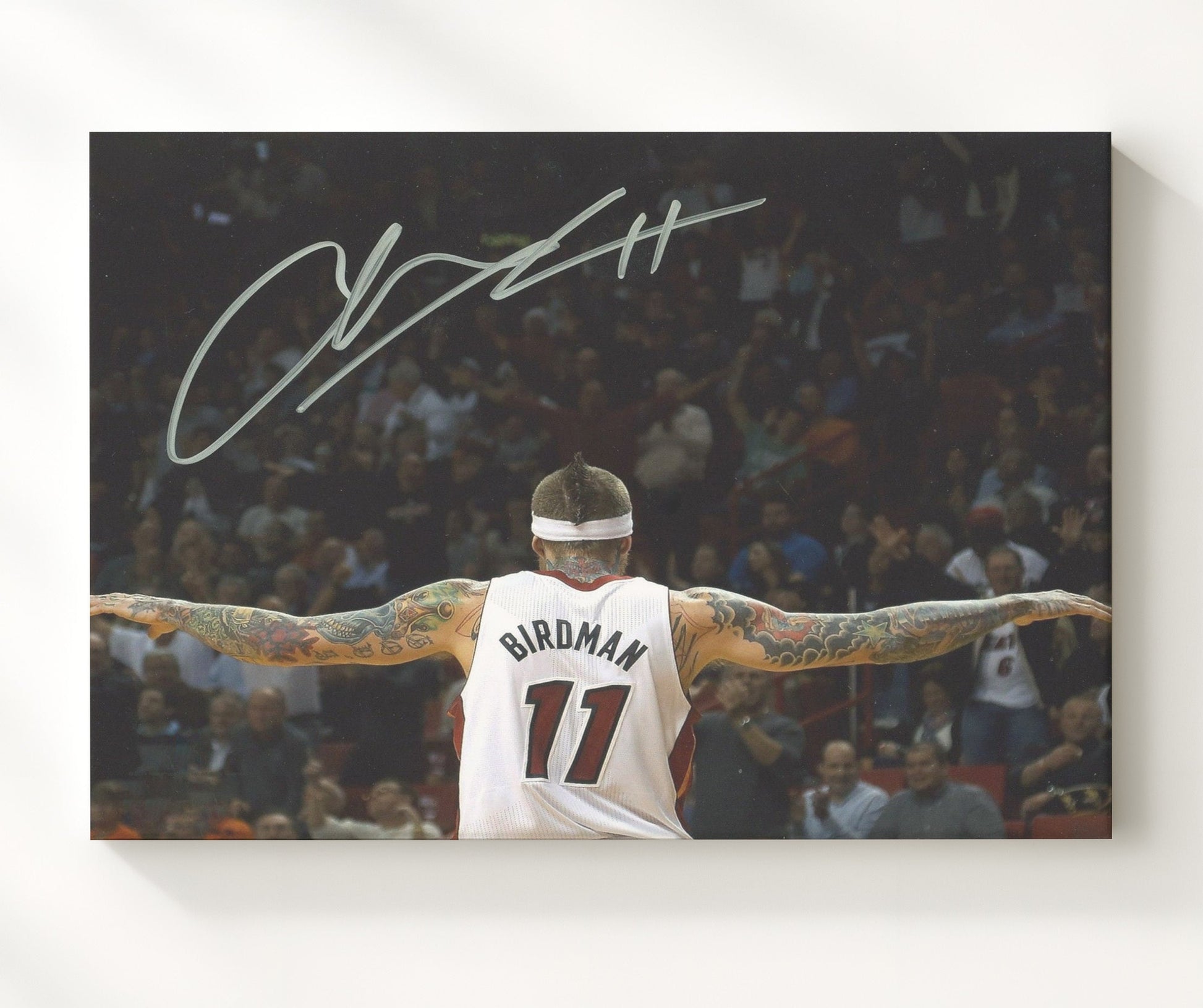 Chris Andersen Birdman Celebration basketball print - 20x24 Canvas wall art