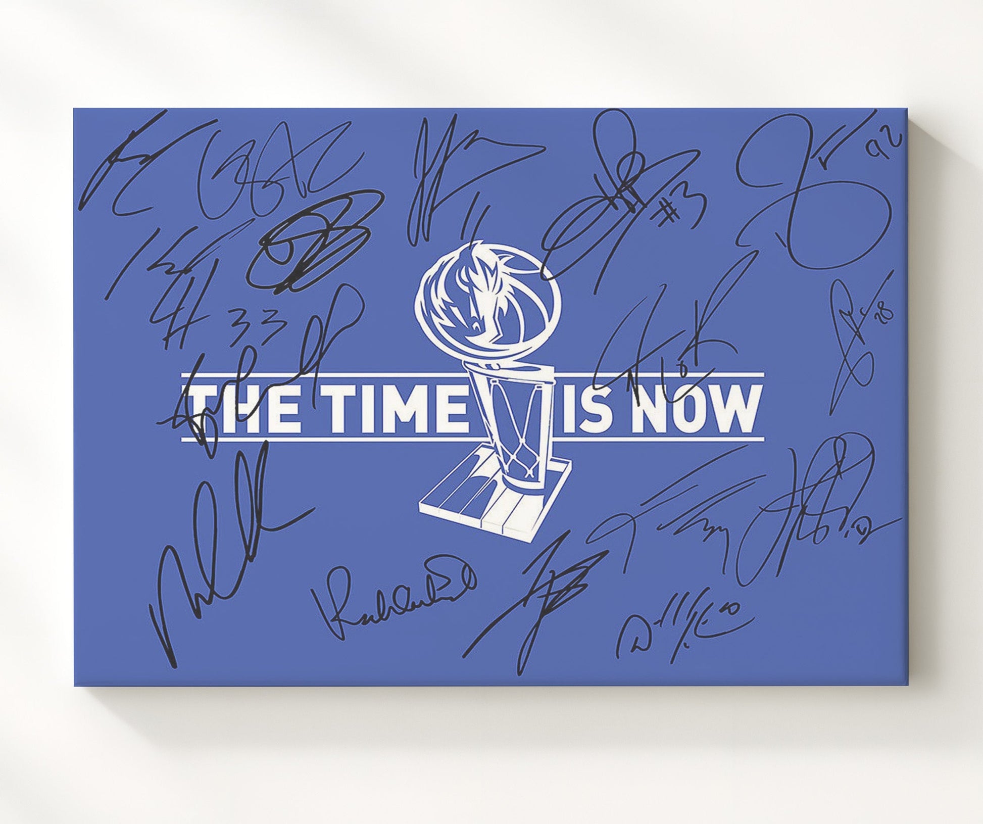 Dallas Mavericks 2011 The Time Is Now basketball print - 20x24 Canvas wall art