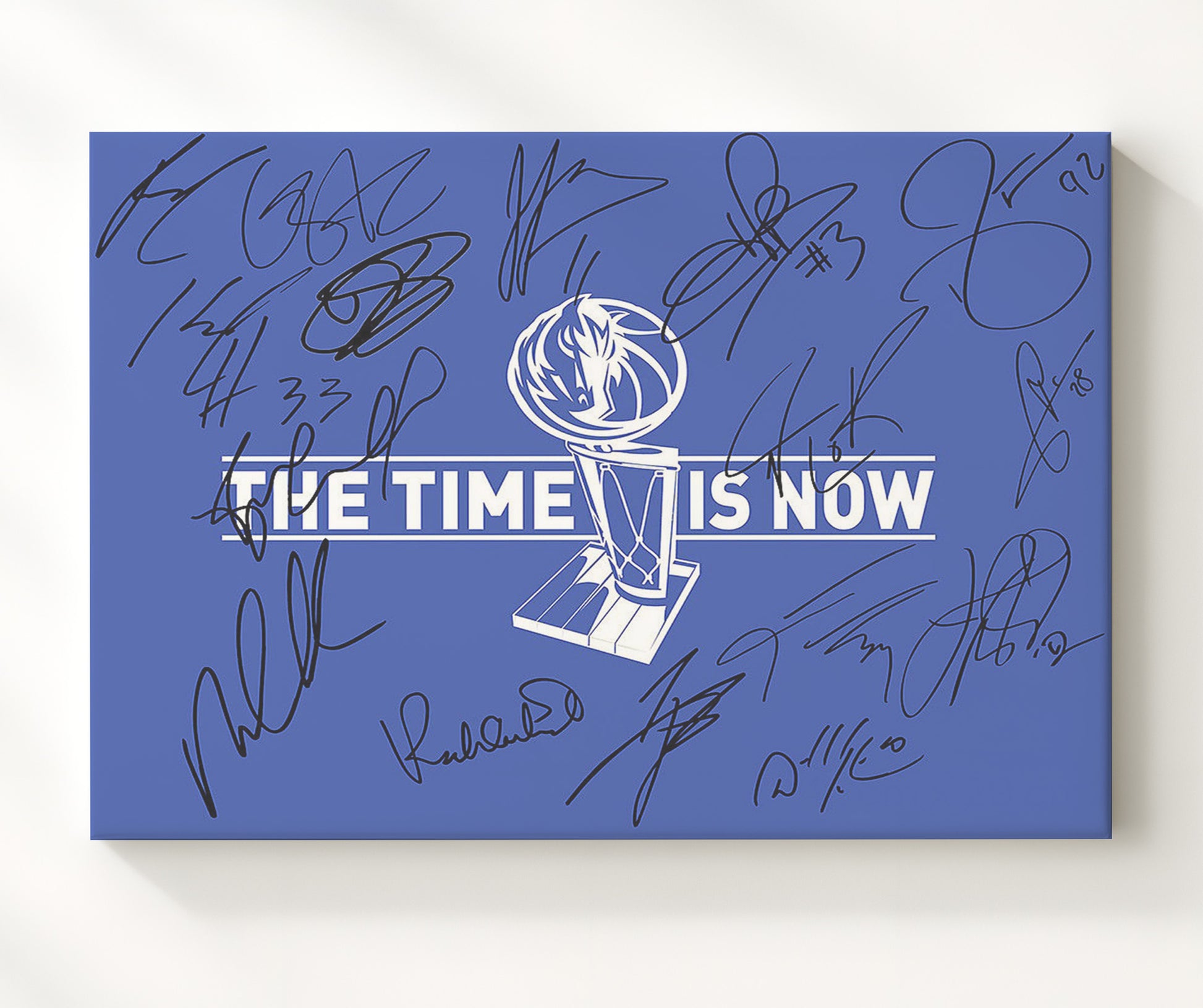 Dallas Mavericks 2011 The Time Is Now basketball print - 20x24 Canvas wall art
