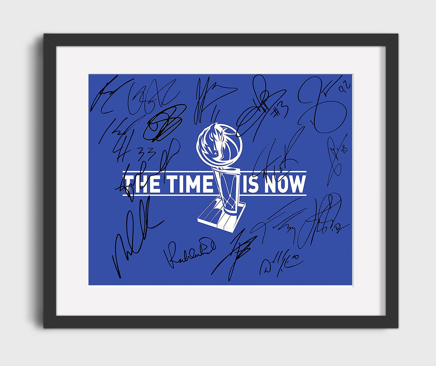 Dallas Mavericks 2011 The Time Is Now Basketball Wall Art 16x20 Gallery Frame basketball wall art print