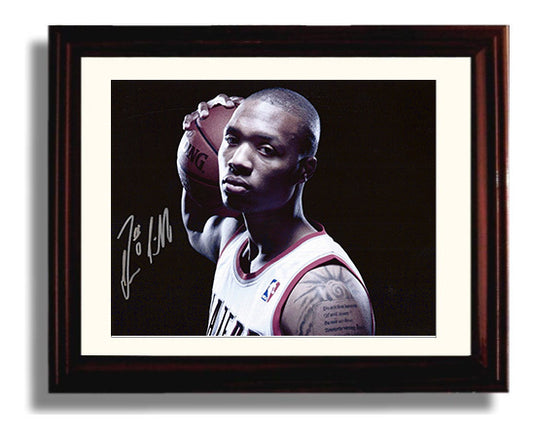 Damian Lillard Dame Time Focus Basketball Wall Art 8x10 Beveled Frame basketball wall art print