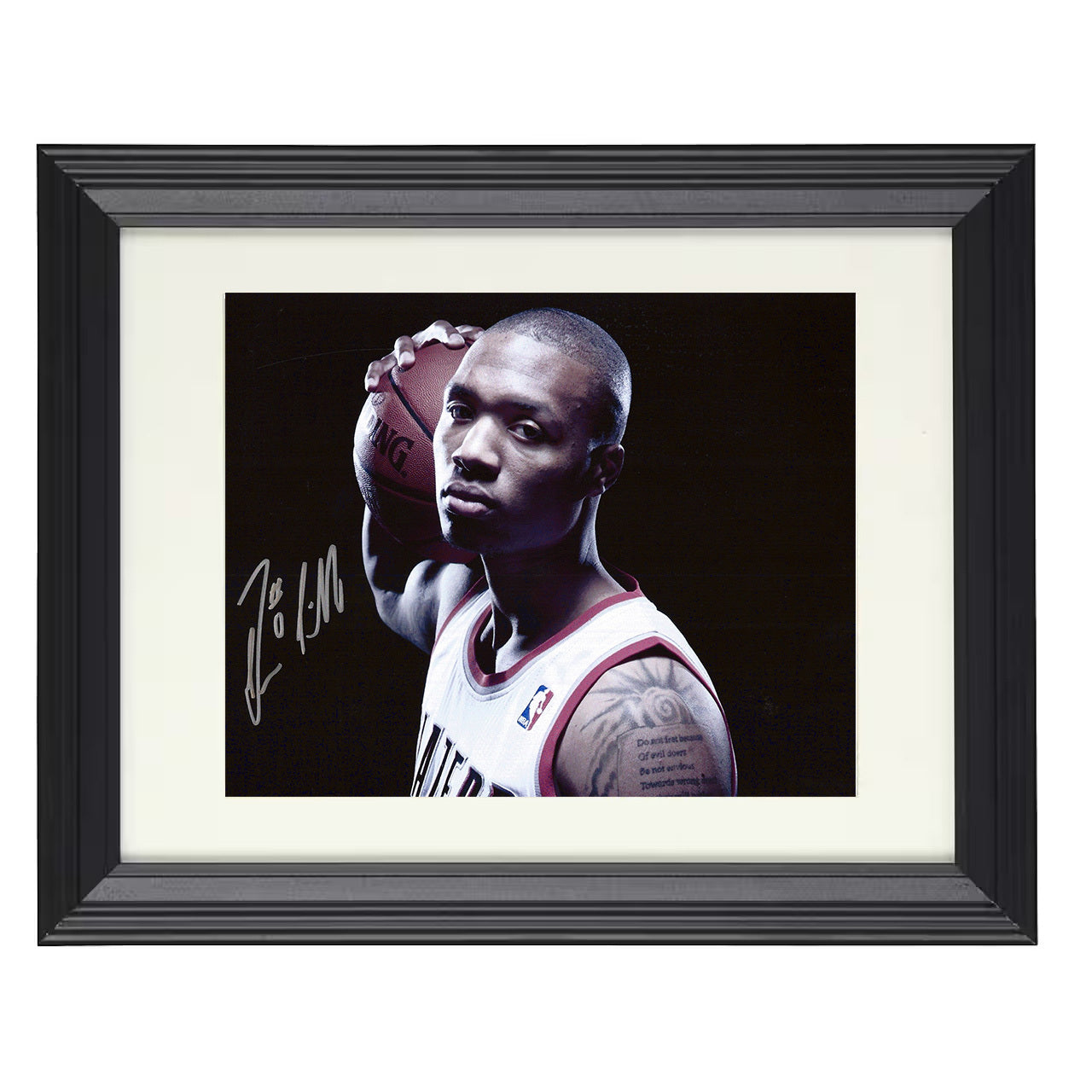 Damian Lillard - Dame Time Focus 8x10 framed basketball wall art
