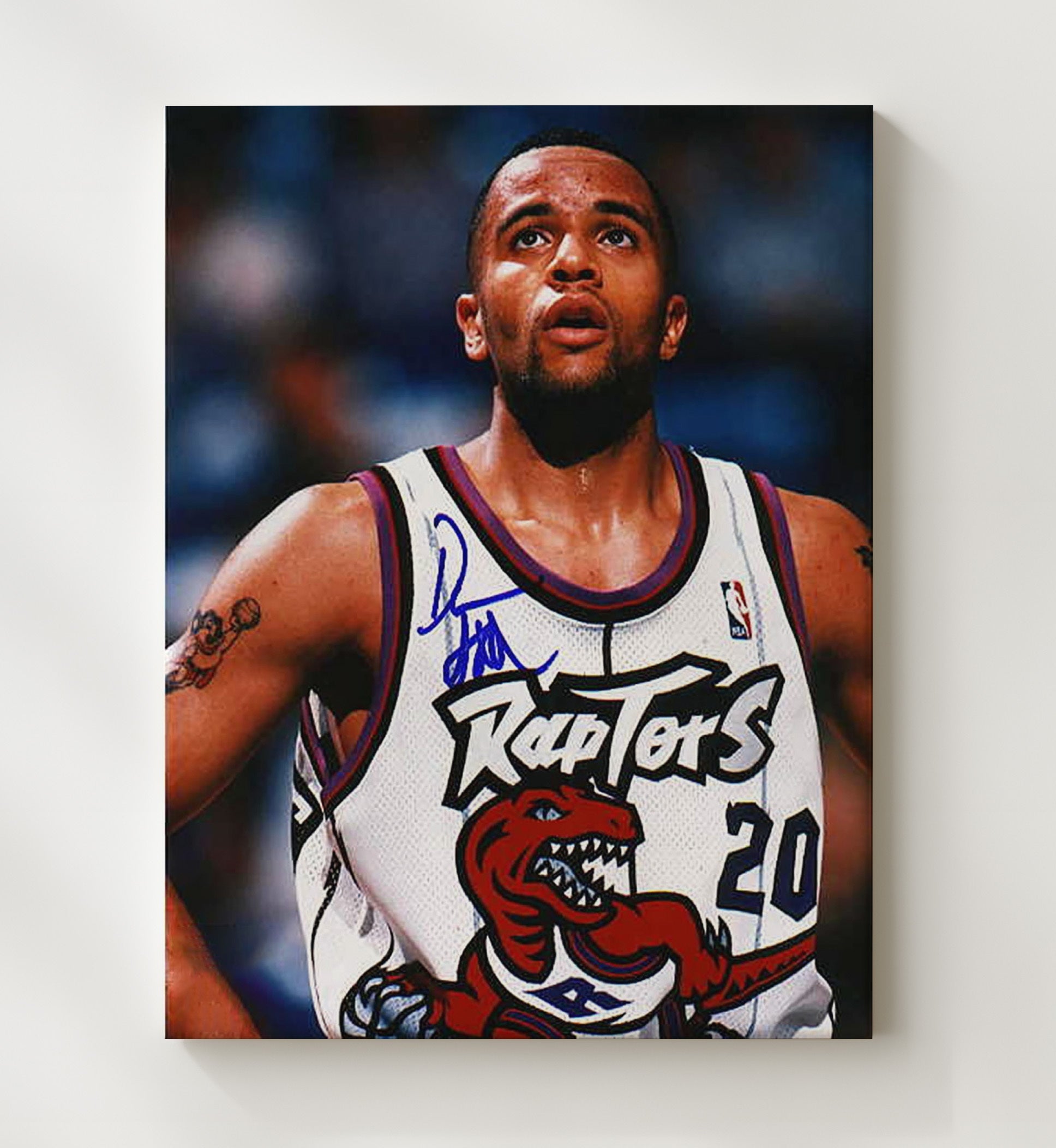 Damon Stoudamire Raptors Expansion Era Spotlight basketball print - 20x24 Canvas wall art