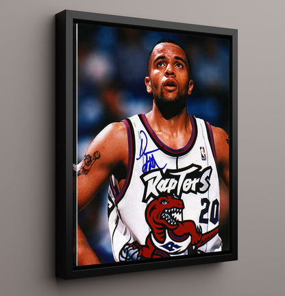 Damon Stoudamire Raptors Expansion Era Spotlight Basketball Wall Art 16x20 Framed Canvas basketball wall art print