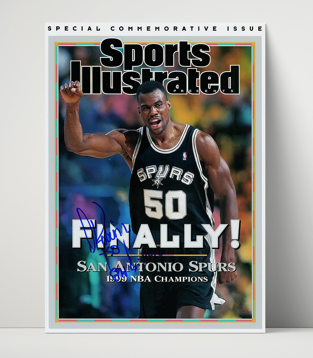 David Robinson – Spurs Championship Rally 1999 SI - Basketball Wall Art
