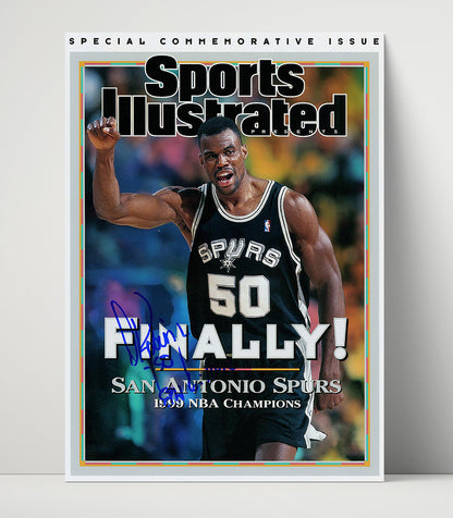 David Robinson – Spurs Championship Rally 1999 SI - Basketball Wall Art