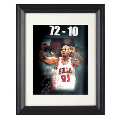 Dennis Rodman 72 10 Bulls Defensive Force Basketball Wall Art 16x20 Unframed Print basketball wall art print
