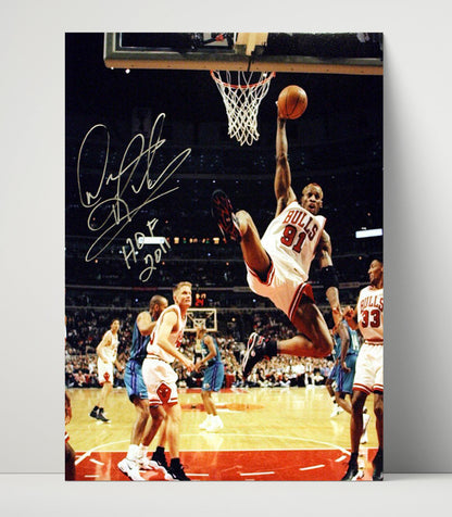 Dennis Rodman – Hall of Fame Elevation vs New York - Basketball Wall Art
