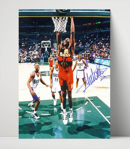 Dikembe Mutombo – Atlanta Power Finish Finger Wag Moment - Basketball Wall Art