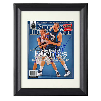 Dirk Nowitzki and Steve Nash Best of Enemies SI Cover Duel Basketball Wall Art 16x20 Unframed Print basketball wall art print