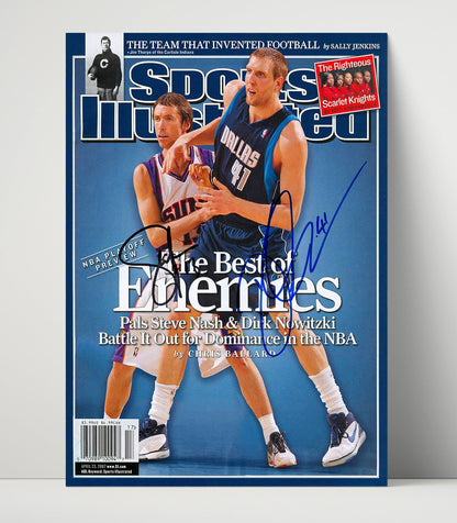 Dirk Nowitzki and Steve Nash – Best of Enemies Duel SI - Basketball Wall Art