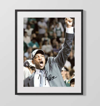 Doc Rivers Championship Clinch Celebration Basketball Wall Art 16x20 Gallery Frame basketball wall art print