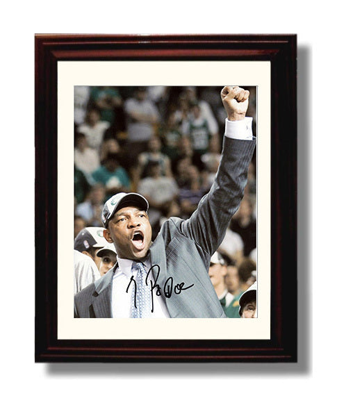 Doc Rivers Championship Clinch Celebration Basketball Wall Art 8x10 Beveled Frame basketball wall art print