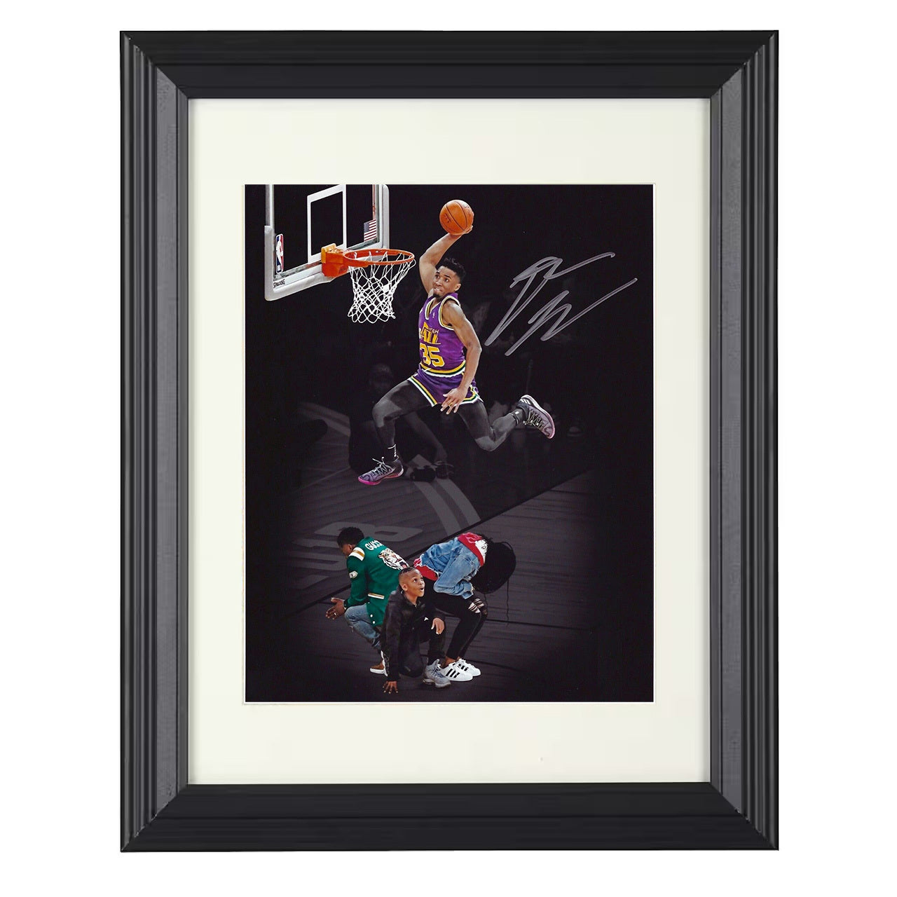 Donovan Mitchell - High-Rise Power Dunk 8x10 framed basketball wall art