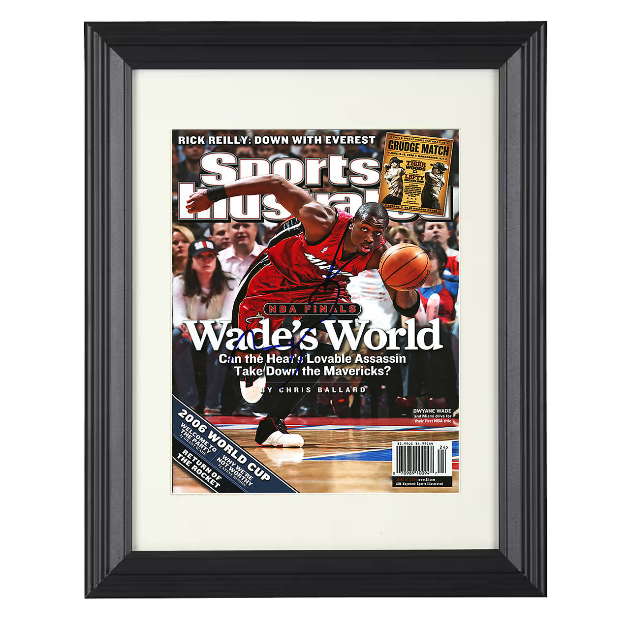 Dwyane Wade - Finals Flash vs Dallas 2006 SI 8x10 framed basketball wall art