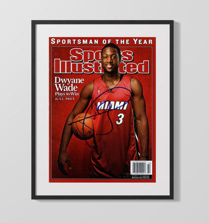 Dwyane Wade 2006 SI Sportsman of the Year Cover Basketball Wall Art 16x20 Gallery Frame basketball wall art print