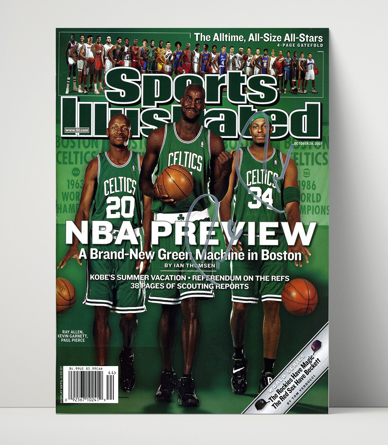 Garnett Pierce and Allen Green Machine SI Cover October 2007 basketball print - 16x20 Unframed Print wall art
