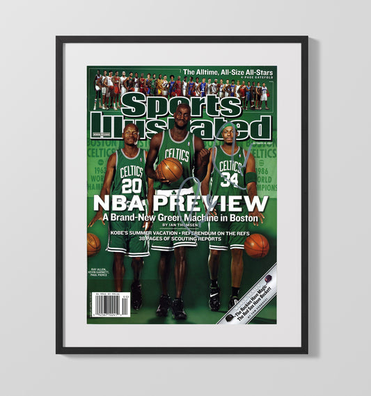 Garnett Pierce and Allen Green Machine SI Cover October 2007 basketball print - 16x20 Gallery Frame wall art