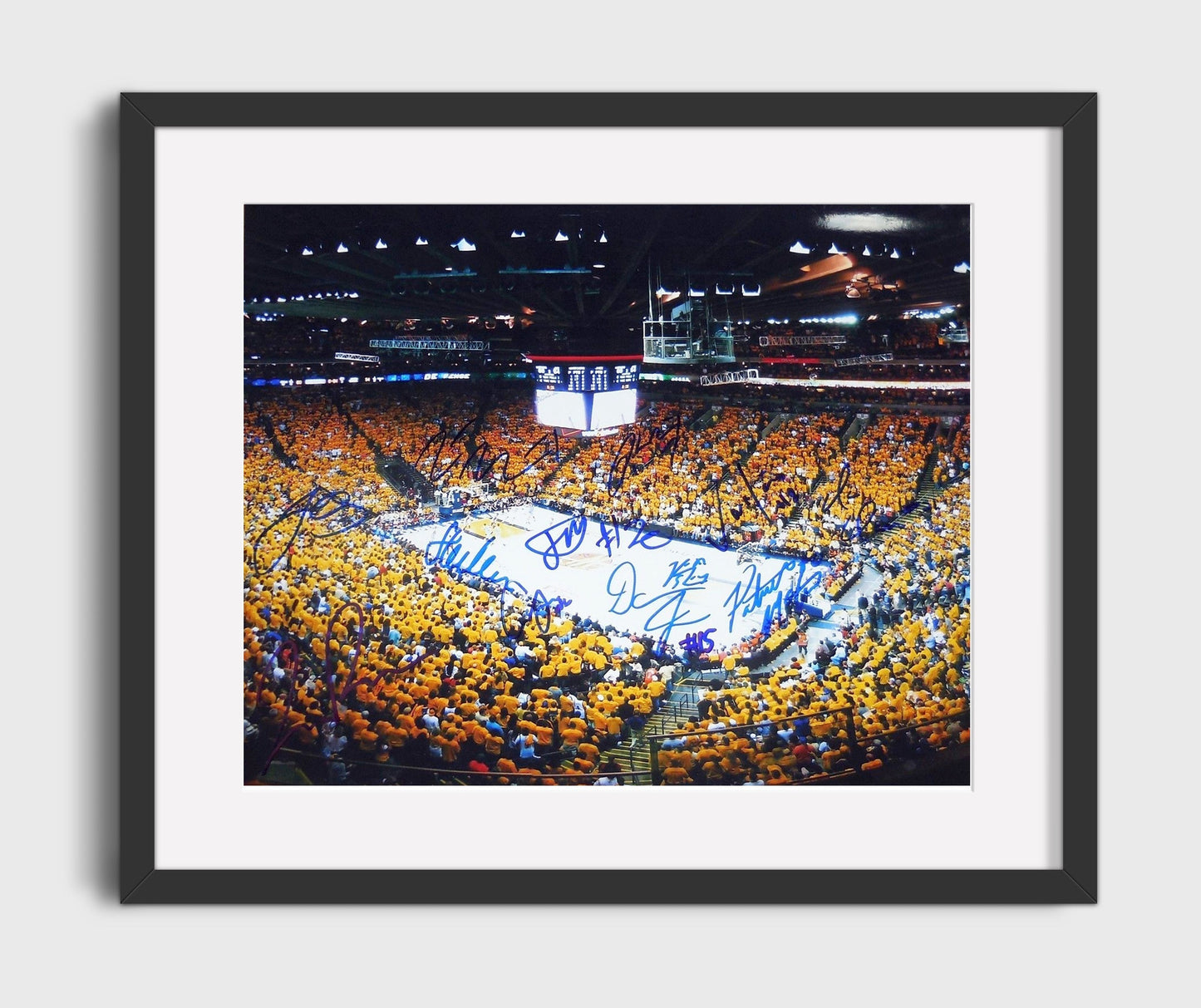 Golden State Warriors 2017 Playoff Run Strength in Numbers Basketball Wall Art 16x20 Gallery Frame basketball wall art print