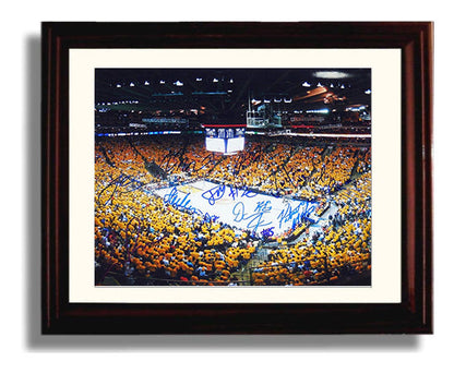 Golden State Warriors 2017 Playoff Run Strength in Numbers Basketball Wall Art 8x10 Beveled Frame basketball wall art print