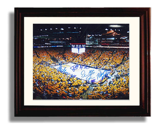 Golden State Warriors 2017 Playoff Run Strength in Numbers Basketball Wall Art 8x10 Beveled Frame basketball wall art print