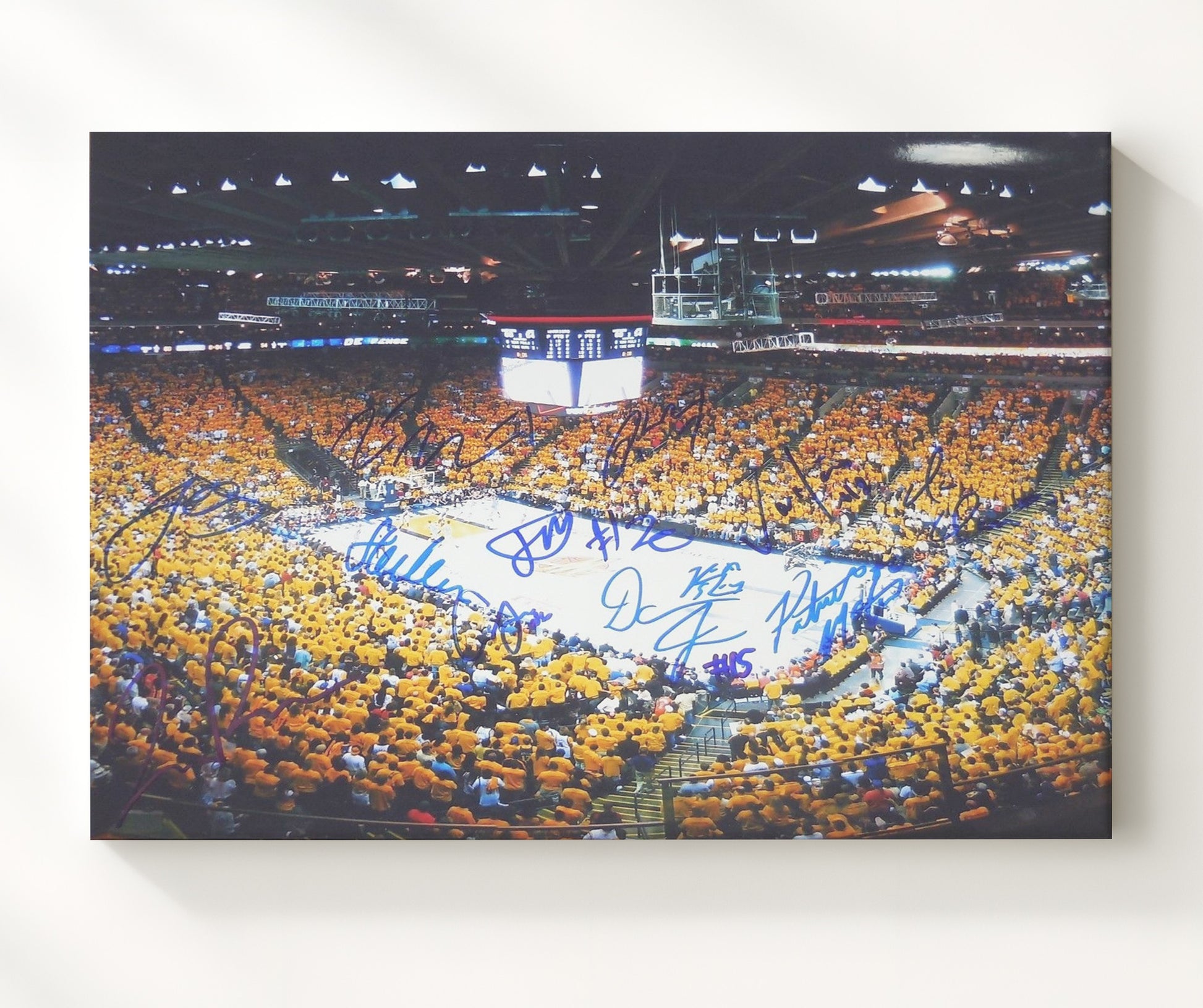 Golden State Warriors 2017 Playoff Run Strength in Numbers basketball print - 20x24 Canvas wall art