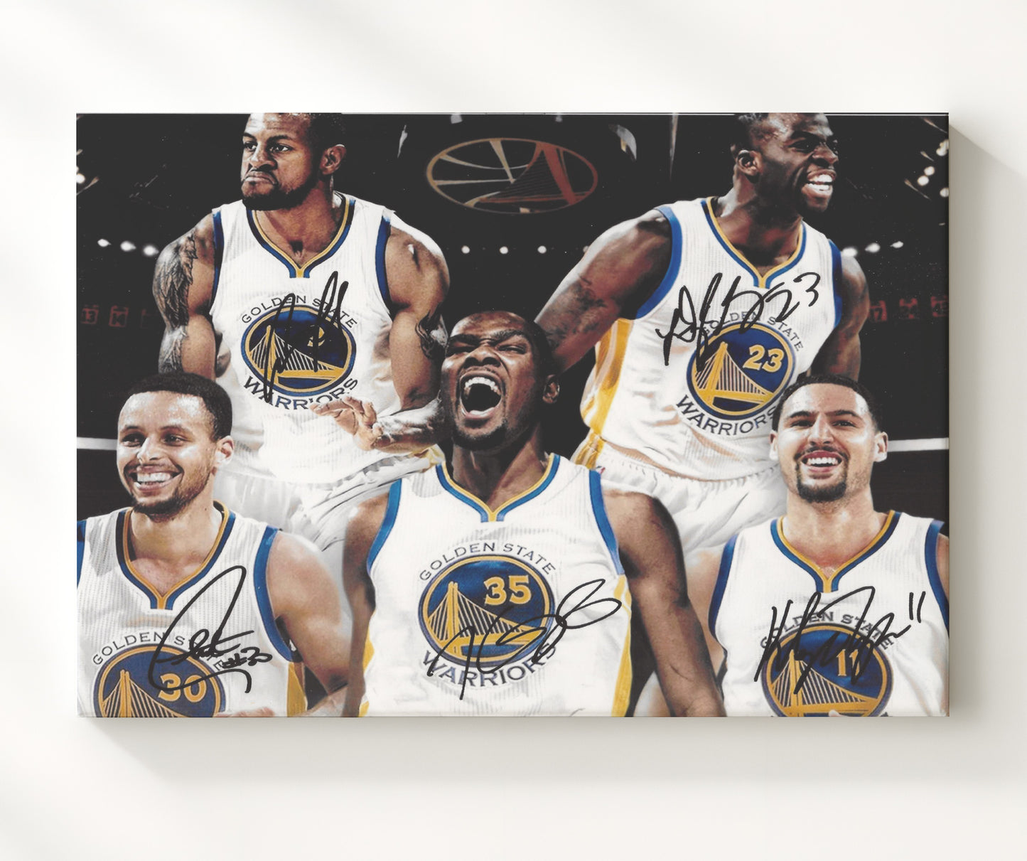 Golden State Warriors Starting Five Strength in Numbers basketball print - 20x24 Canvas wall art