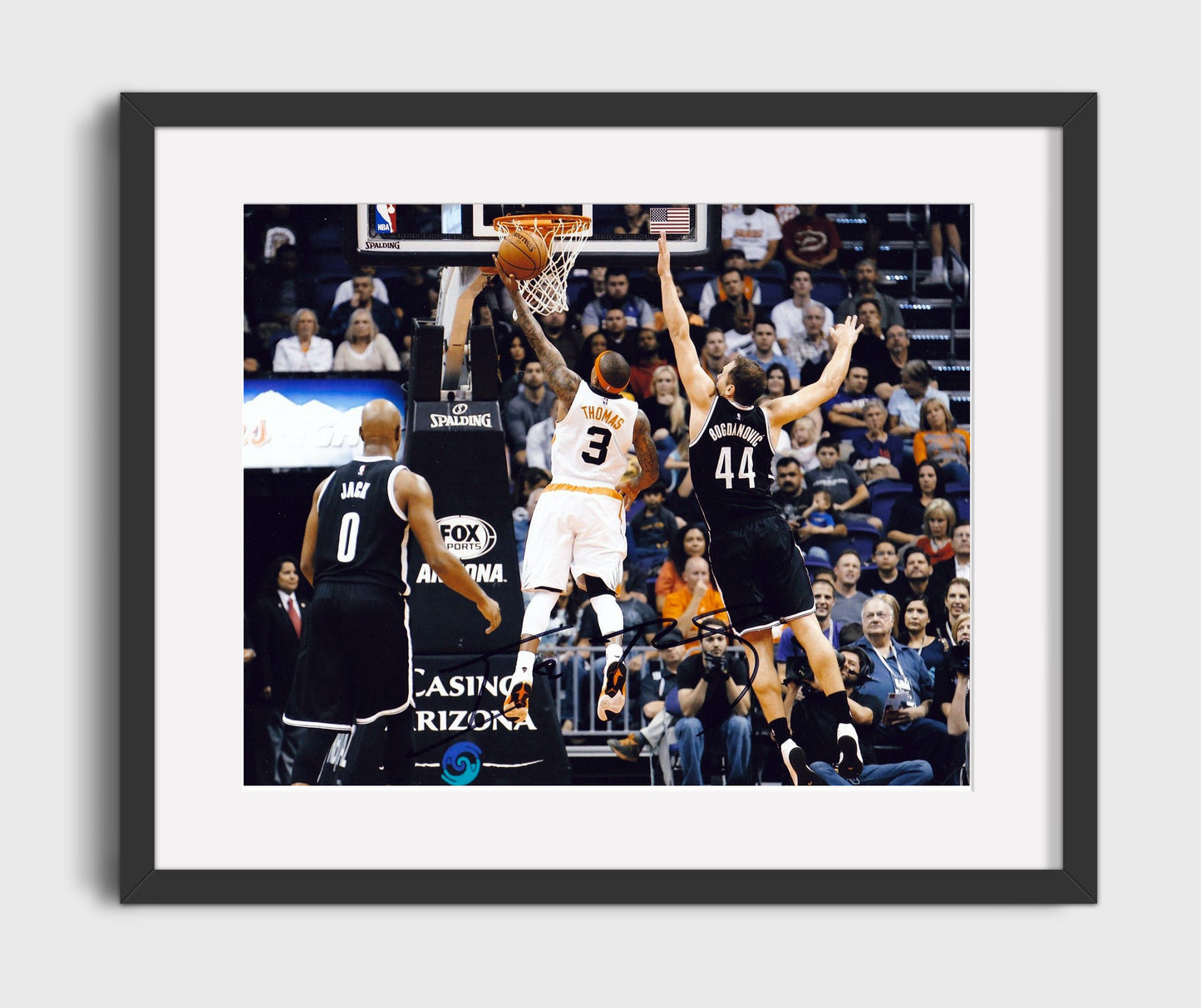 Isaiah Thomas Suns Layup Drive basketball print - 16x20 Gallery Frame wall art
