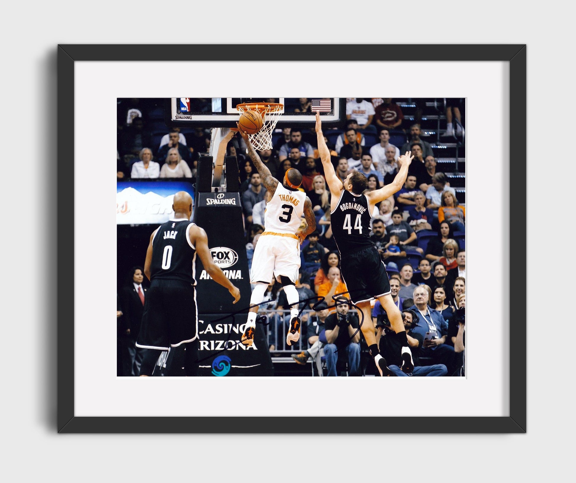 Isaiah Thomas Suns Layup Drive basketball print - 16x20 Gallery Frame wall art