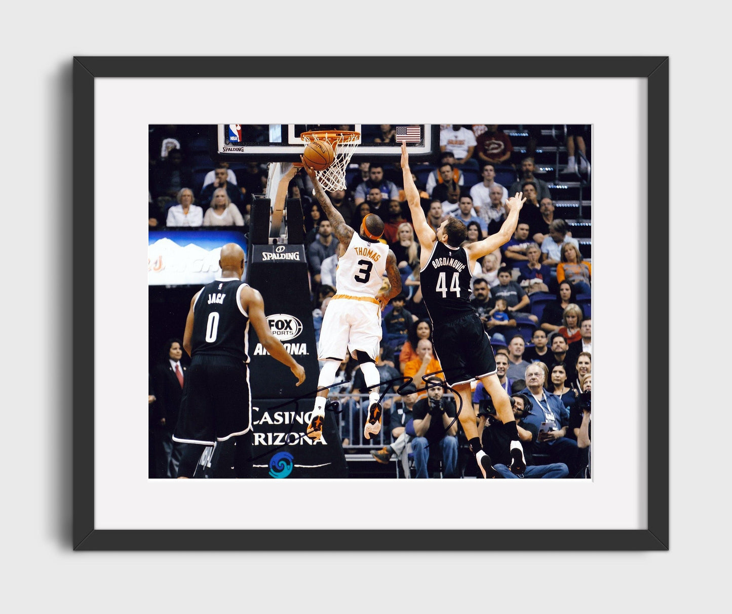 Isaiah Thomas Suns Layup Drive basketball print - 16x20 Gallery Frame wall art