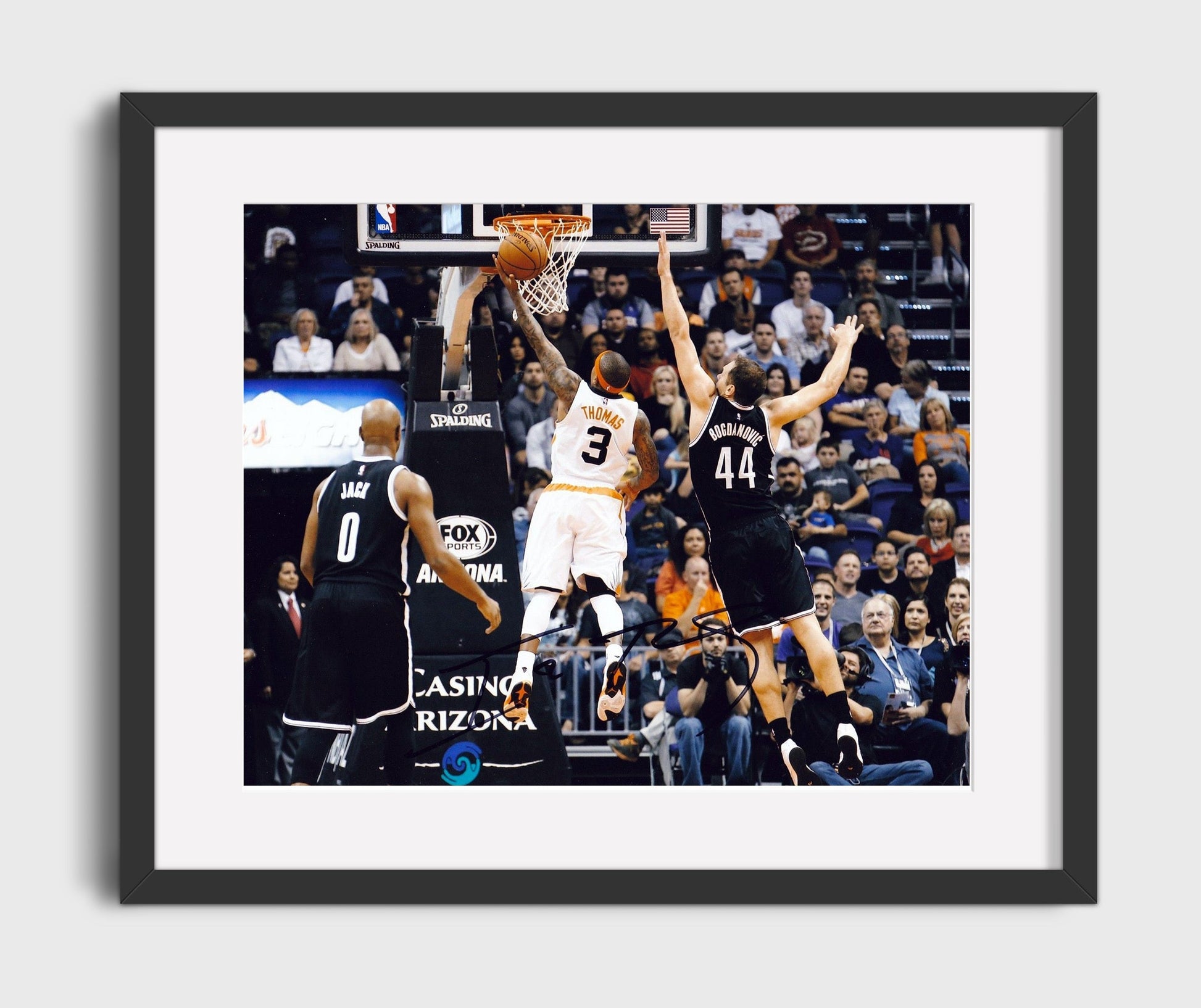 Isaiah Thomas Suns Layup Drive basketball print - 16x20 Gallery Frame wall art