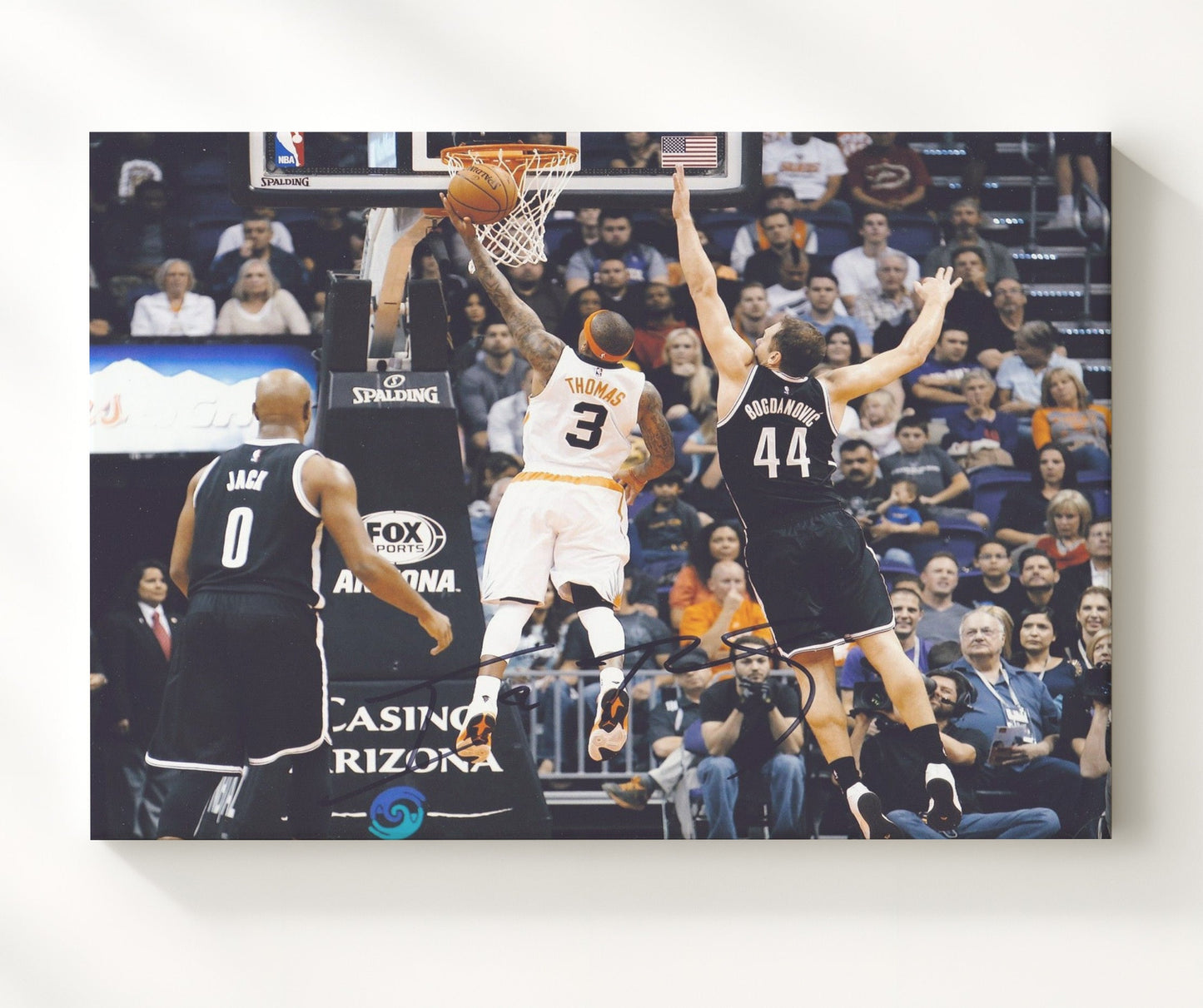 Isaiah Thomas Suns Layup Drive Basketball Wall Art 20x24 Canvas basketball wall art print