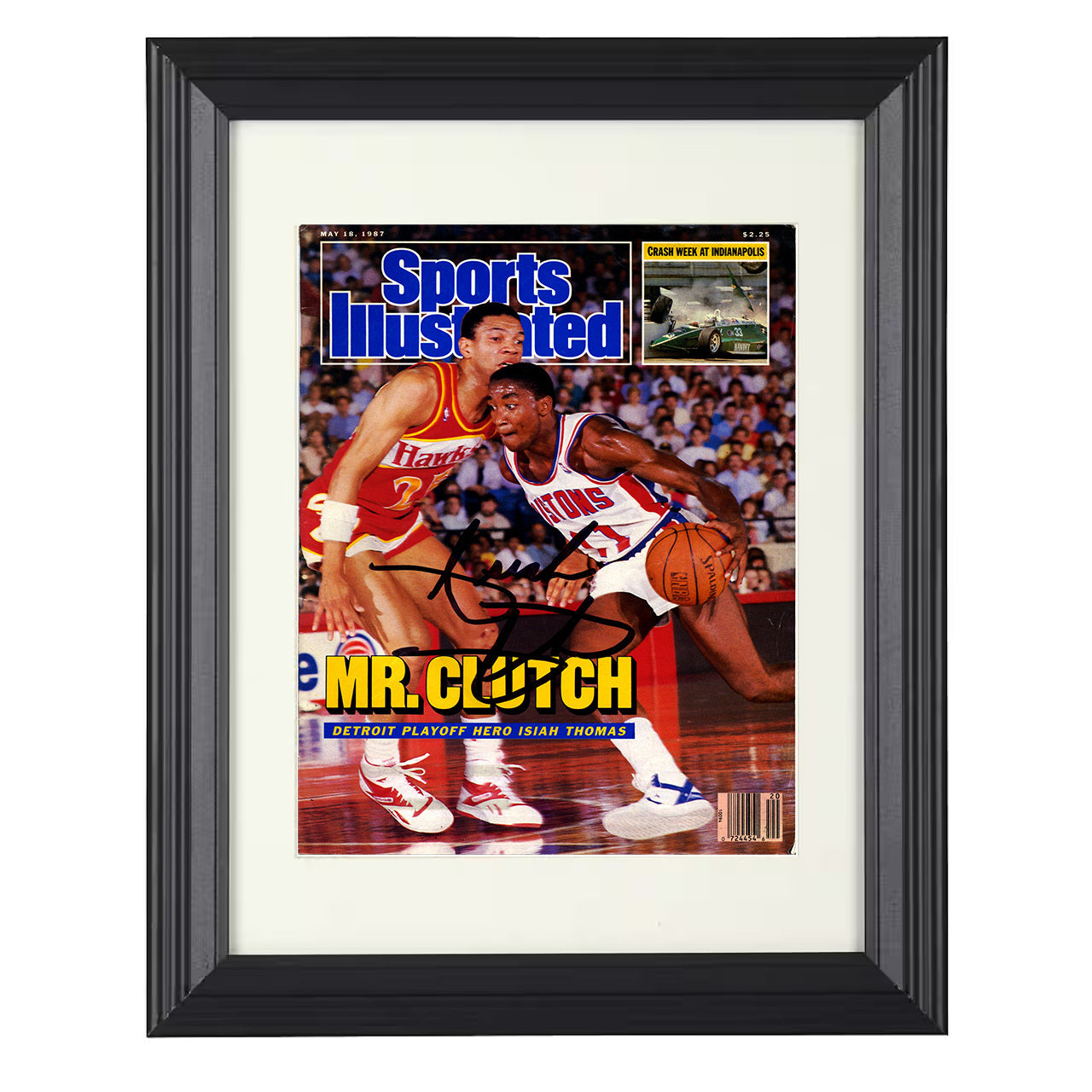 Isiah Thomas - Mr Clutch Detroit Playoff Run 1987 SI 8x10 framed basketball wall art