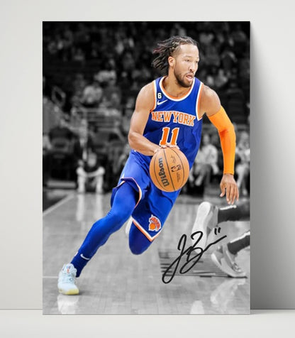 Jalen Brunson – Running Toward History - Basketball Wall Art