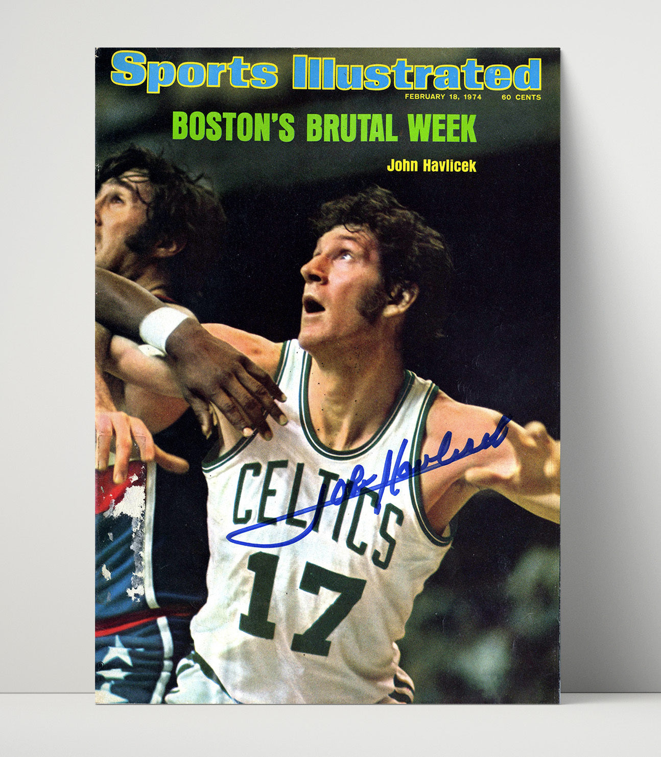 John Havlicek 1974 SI Cover Bostons Brutal Week basketball print - 16x20 Unframed Print wall art
